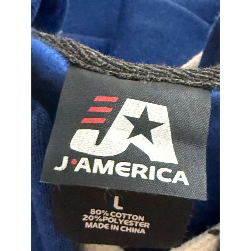 J America PWBA Hoodie Large Blue Pullover Sweatshirt NWT $65 Retail